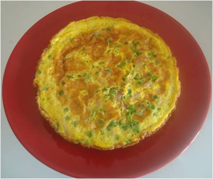 Frittata Piselli e Pancetta